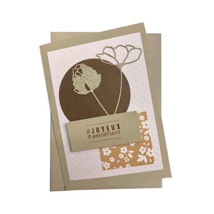 Carte d'anniversaire, No 6, scrapbooking