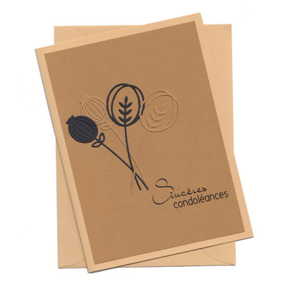 Carte de condoléances, No 12, scrapbooking