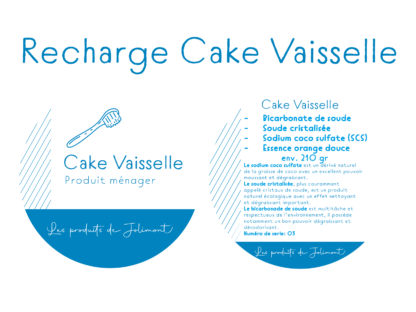 Recharge Cake Vaisselle